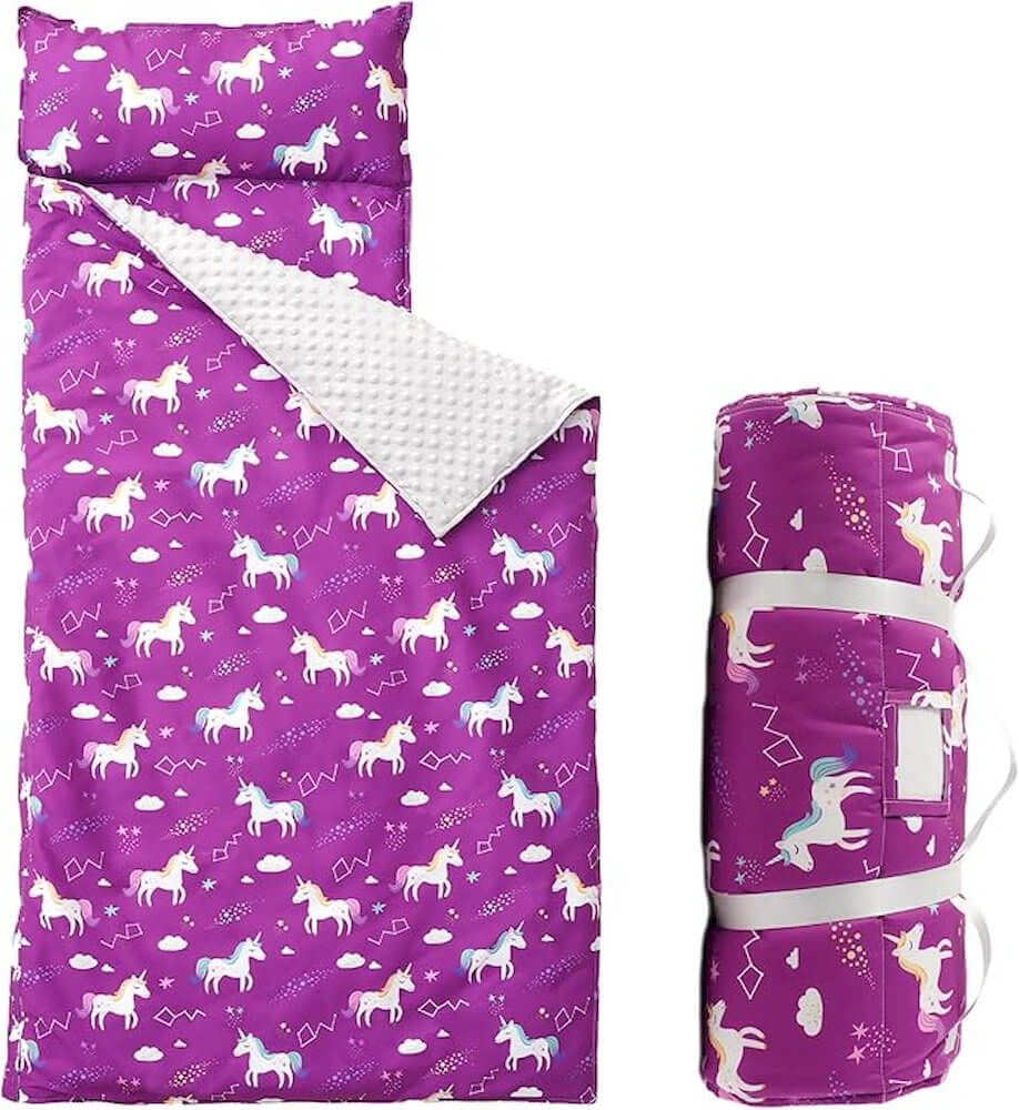 Cozy Nap Mat for Kids with Removable Pillow