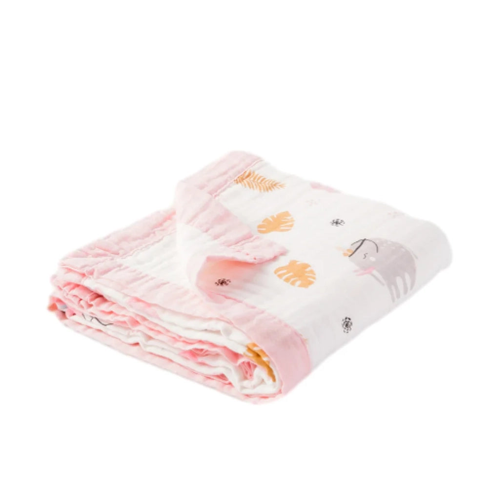 Bunnikins & Clover Muslin Baby Swaddle Blanket