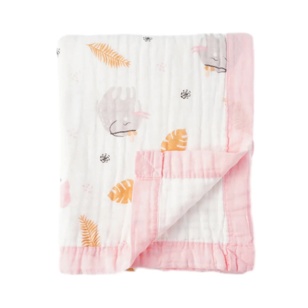 Bunnikins & Clover Muslin Baby Swaddle Blanket