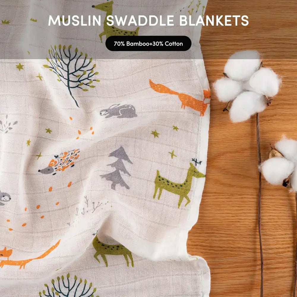 Bunnikins & Clover Muslin Swaddle Set