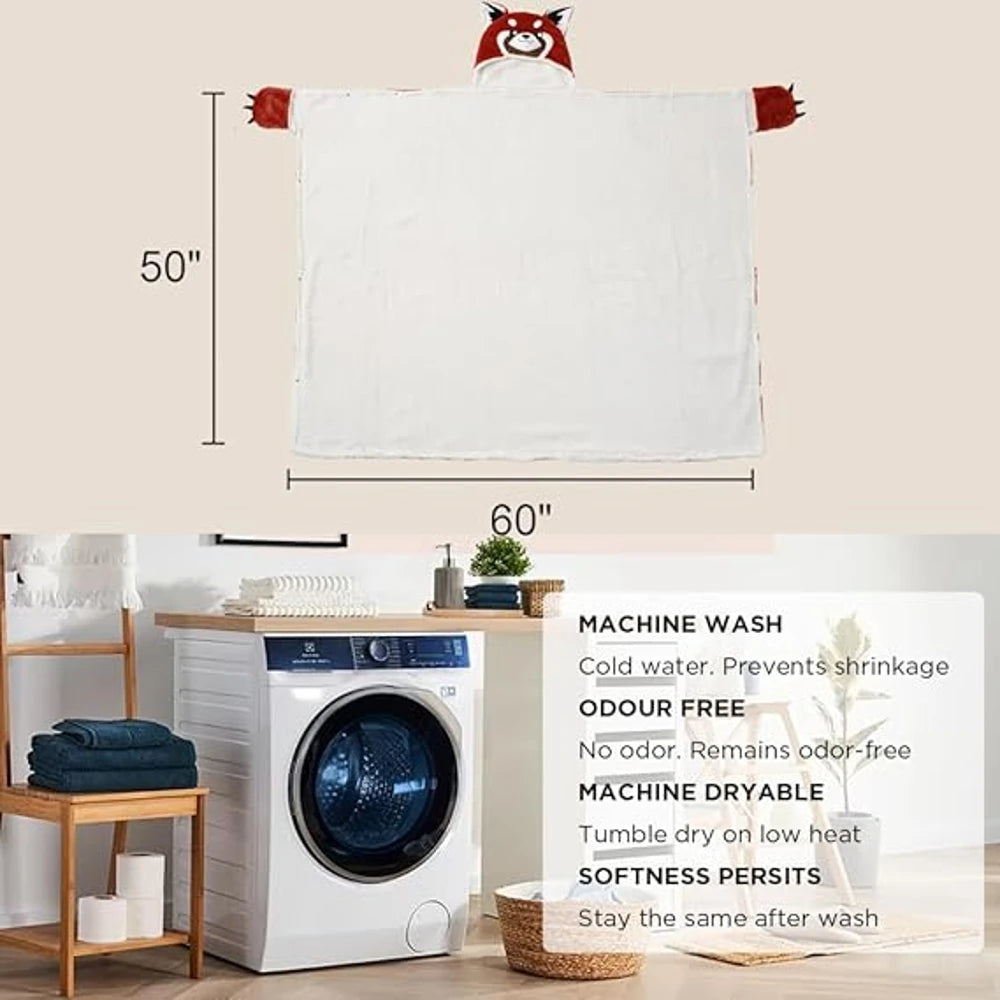 Bunnikins & Clover Hoodie Blanket for Adults