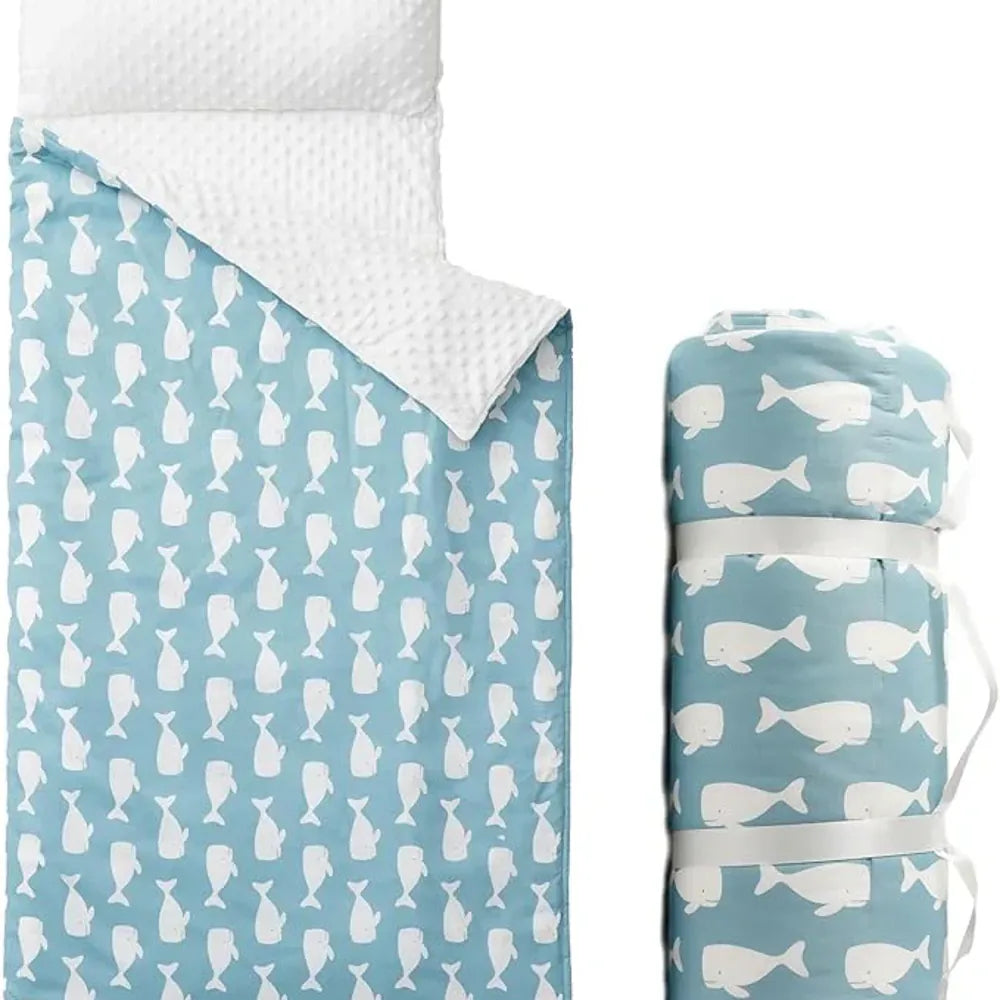 Cozy Nap Mat for Kids with Removable Pillow