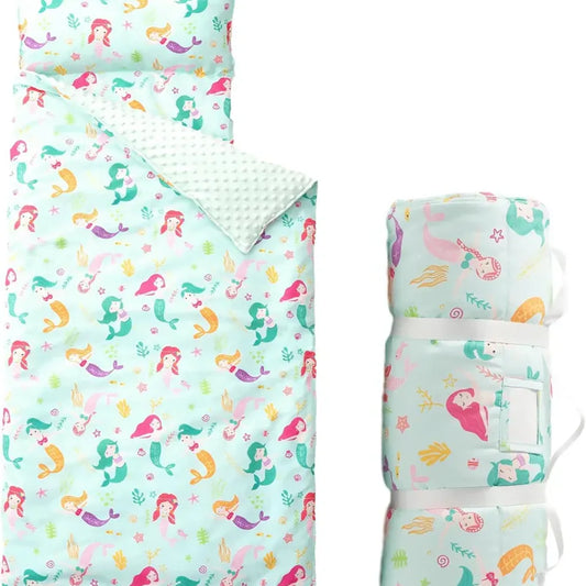 Cozy Nap Mat for Kids with Removable Pillow