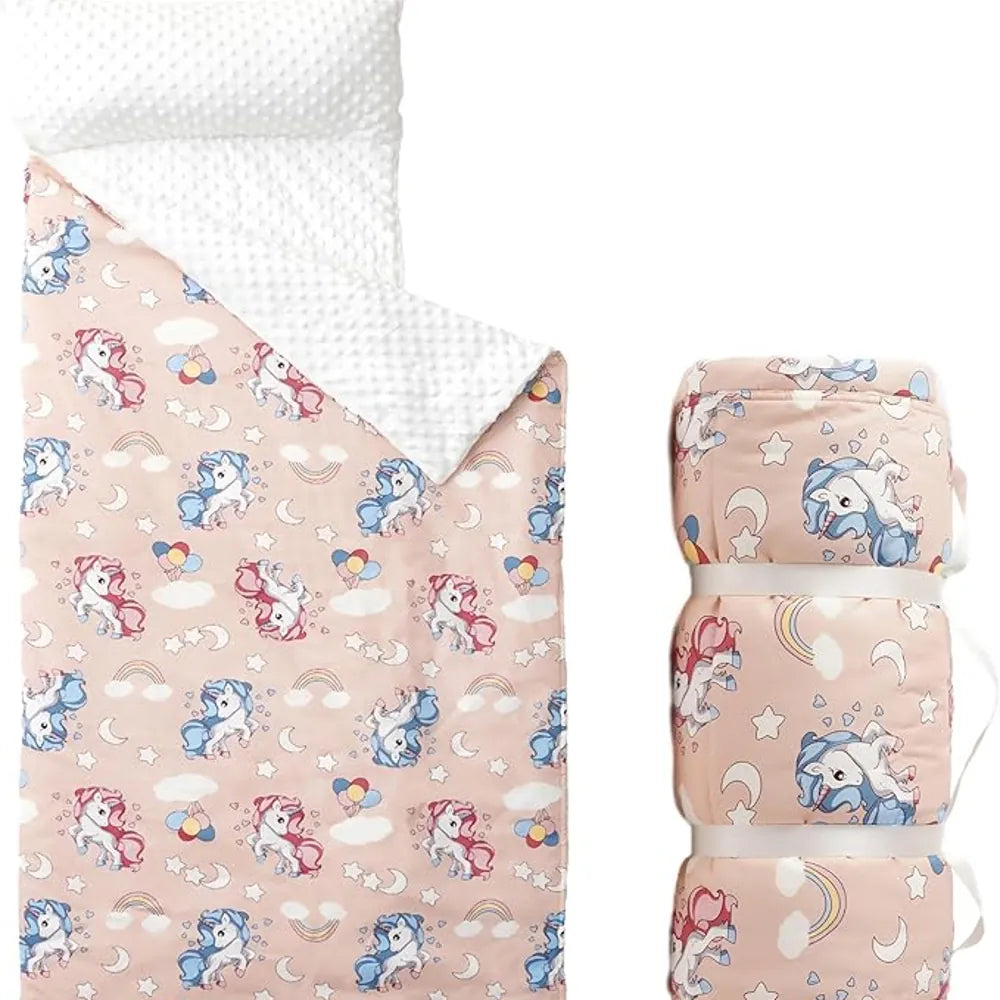 Cozy Nap Mat for Kids with Removable Pillow