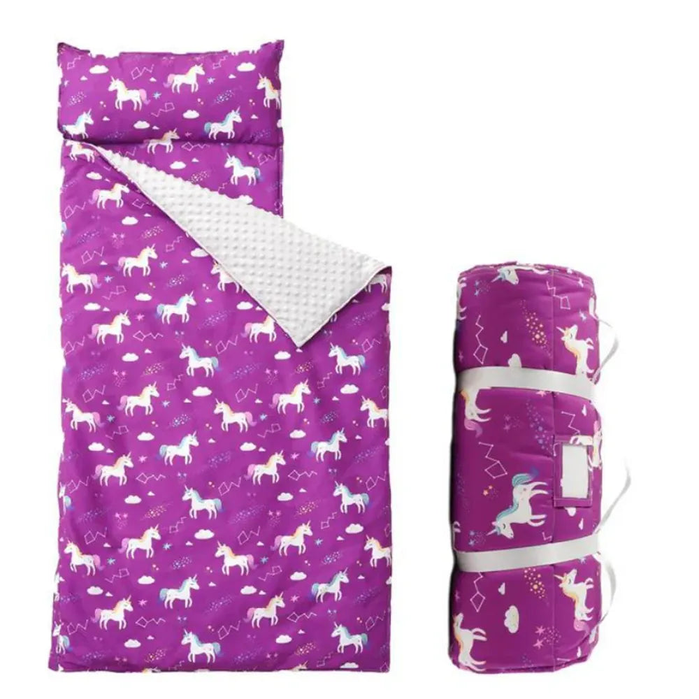 Cozy Nap Mat for Kids with Removable Pillow