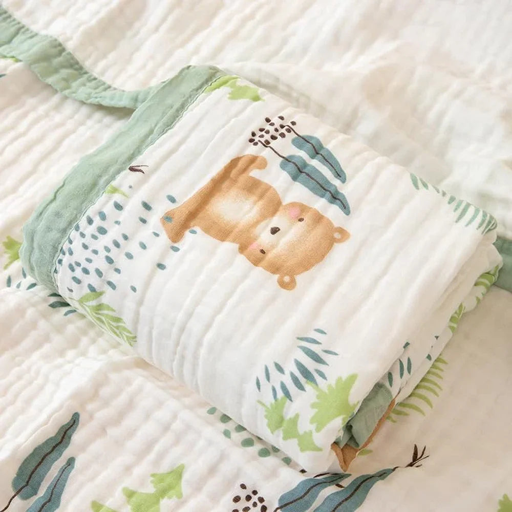 Bunnikins & Clover Muslin Baby Swaddle Blanket