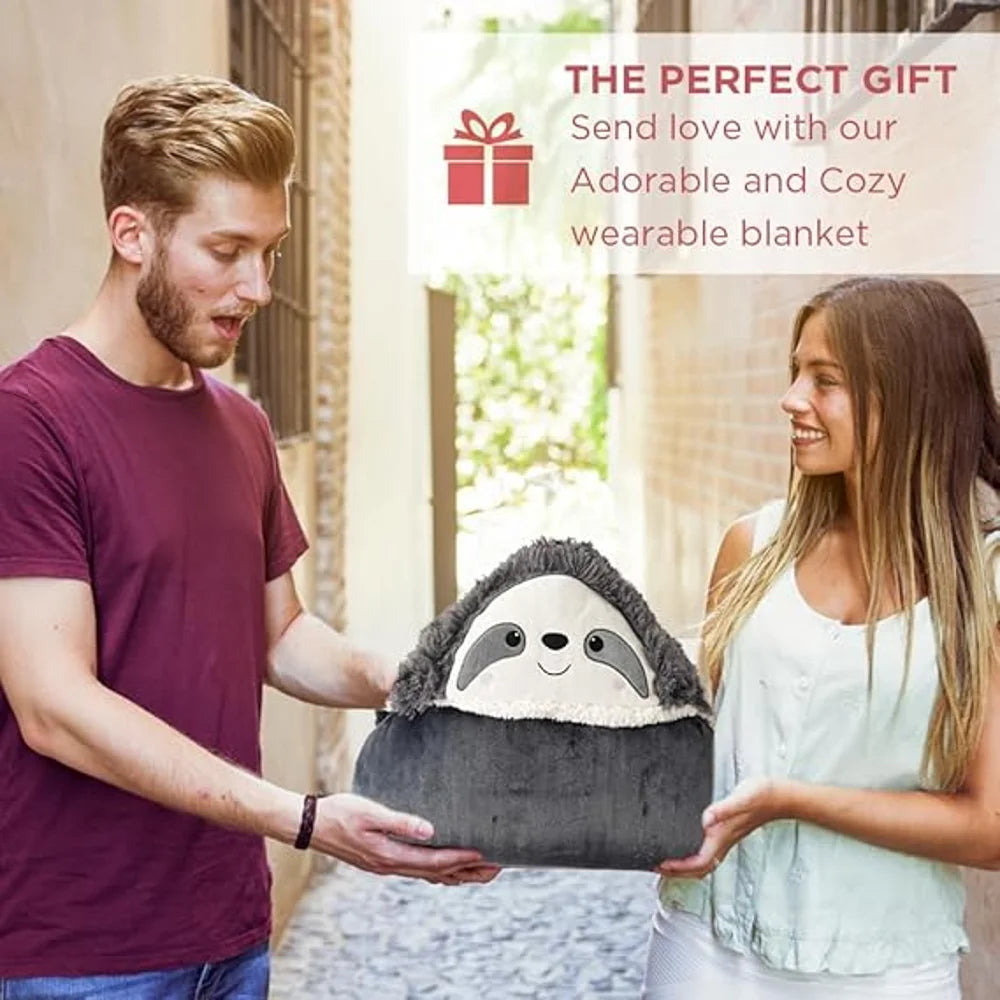 Bunnikins & Clover Hoodie Blanket for Adults