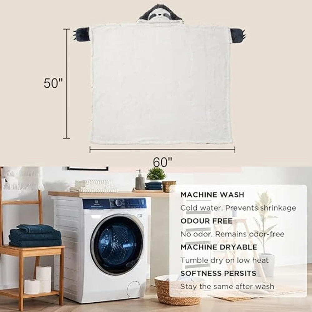 Bunnikins & Clover Hoodie Blanket for Adults