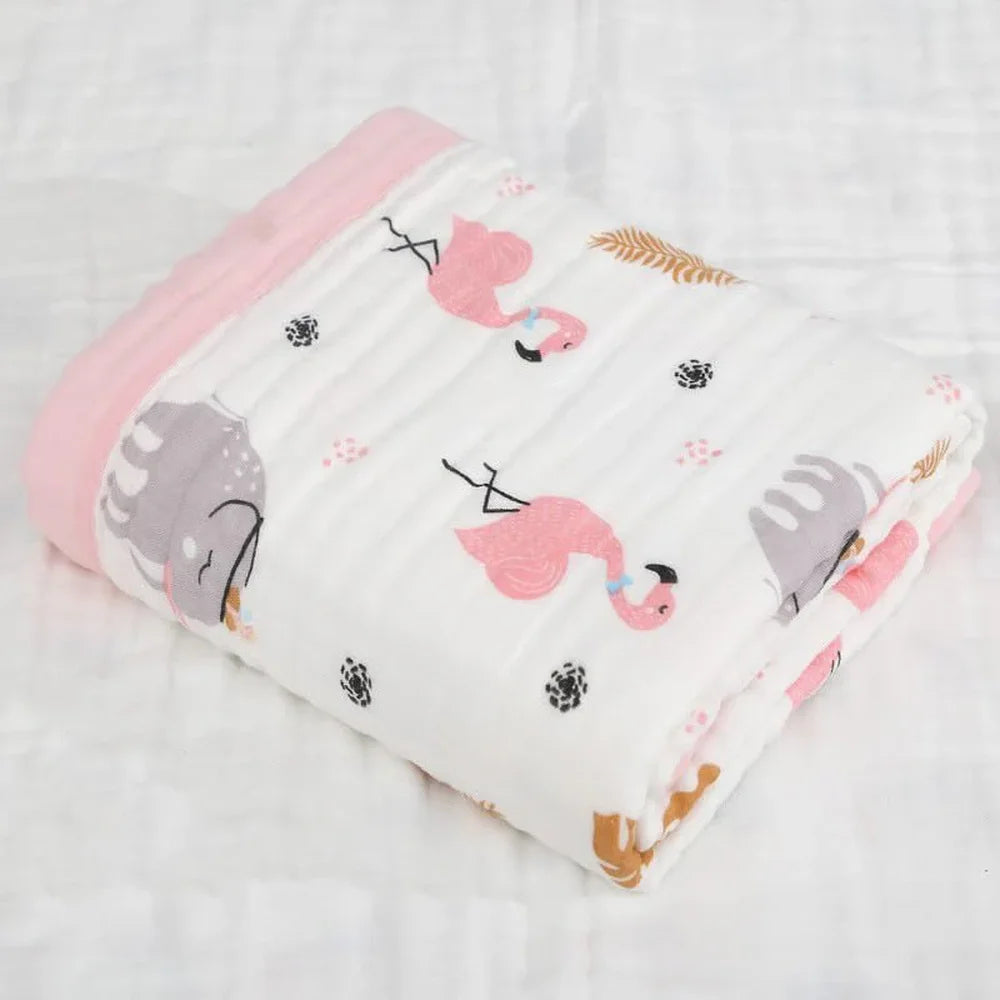 Bunnikins & Clover Muslin Baby Swaddle Blanket