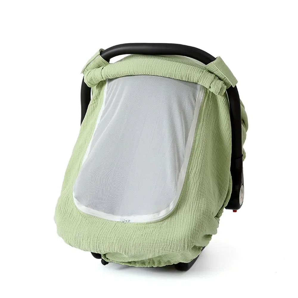 Bunnikins & Clover Baby Car Seat Net Cover