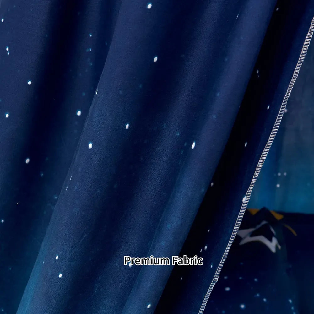 Bunnikins Clover  Hanging Round Canopy Bed Curtains