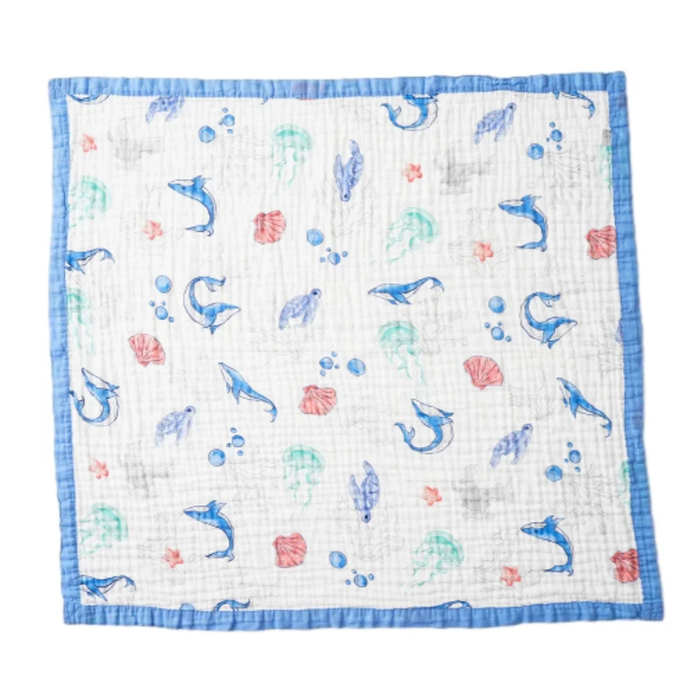 Bunnikins & Clover Muslin Baby Swaddle Blanket