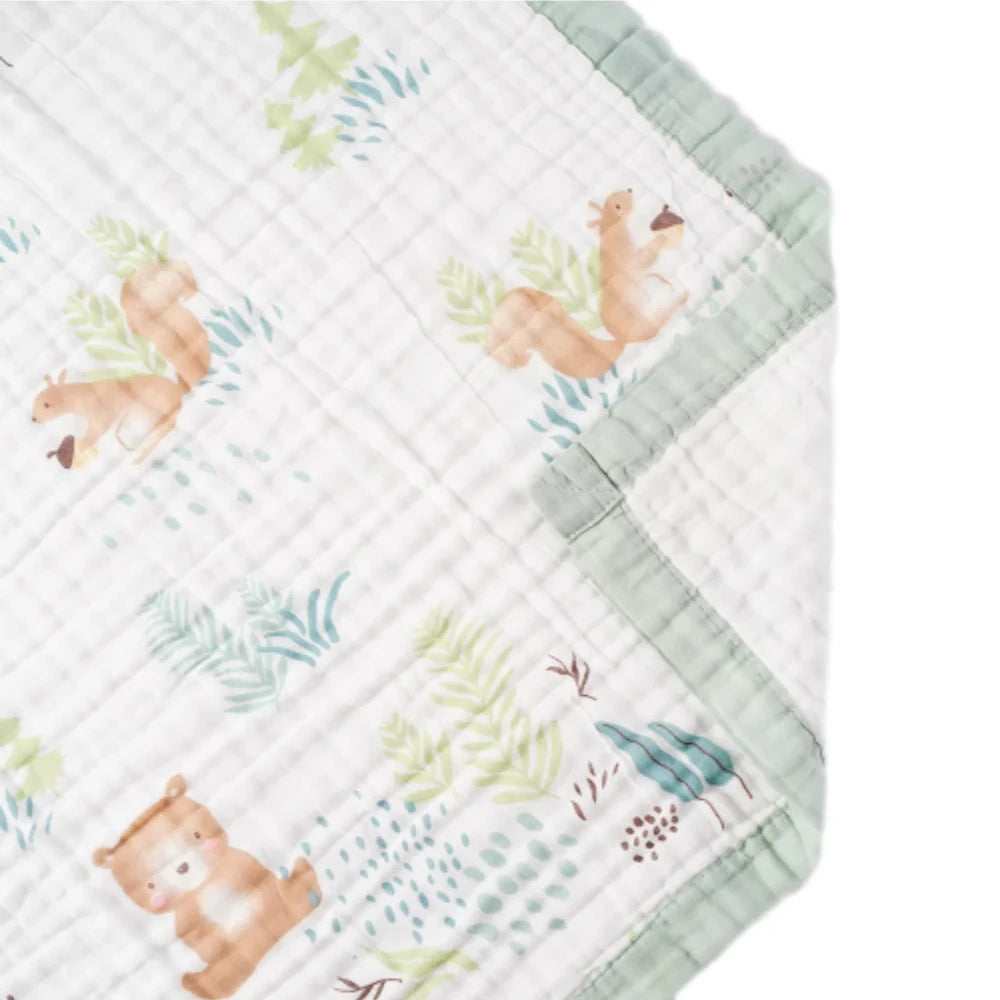 Bunnikins & Clover Muslin Baby Swaddle Blanket