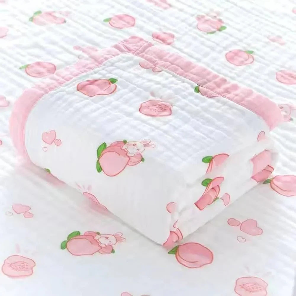 Bunnikins & Clover Muslin Baby Swaddle Blanket
