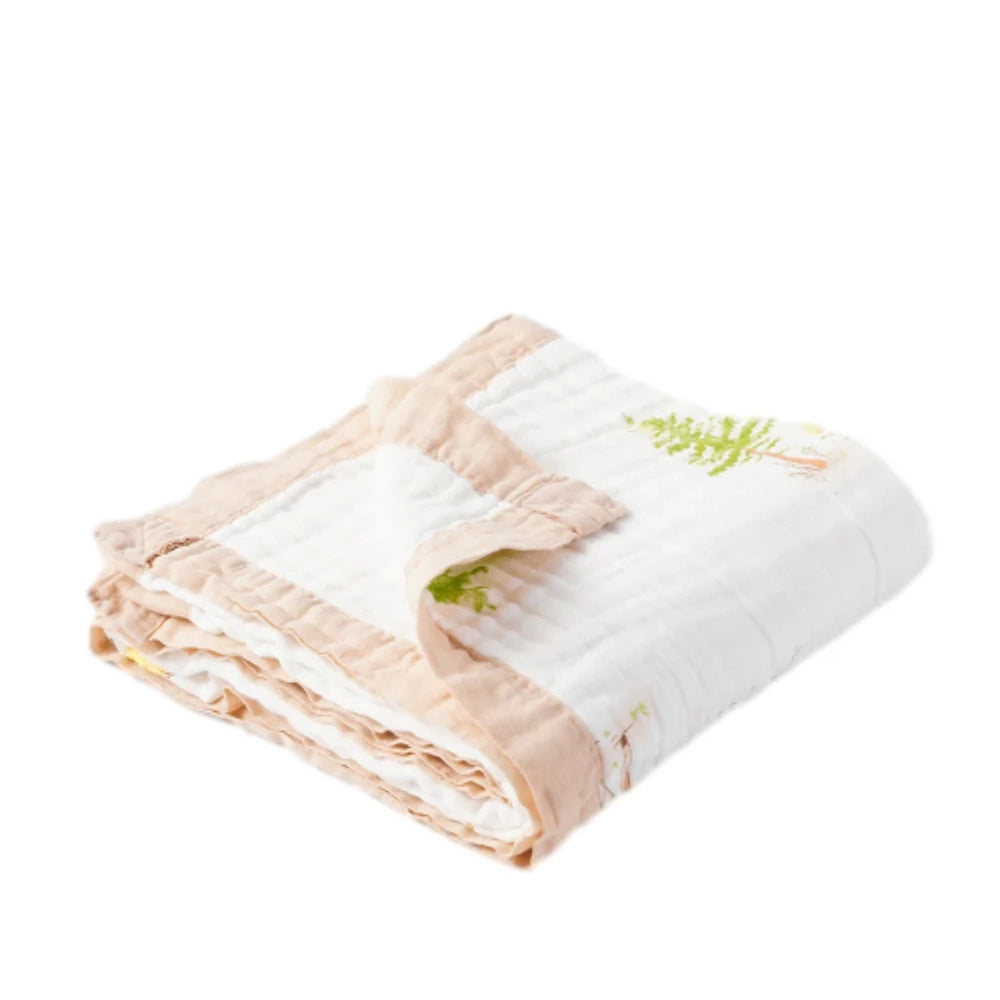 Bunnikins & Clover Muslin Baby Swaddle Blanket