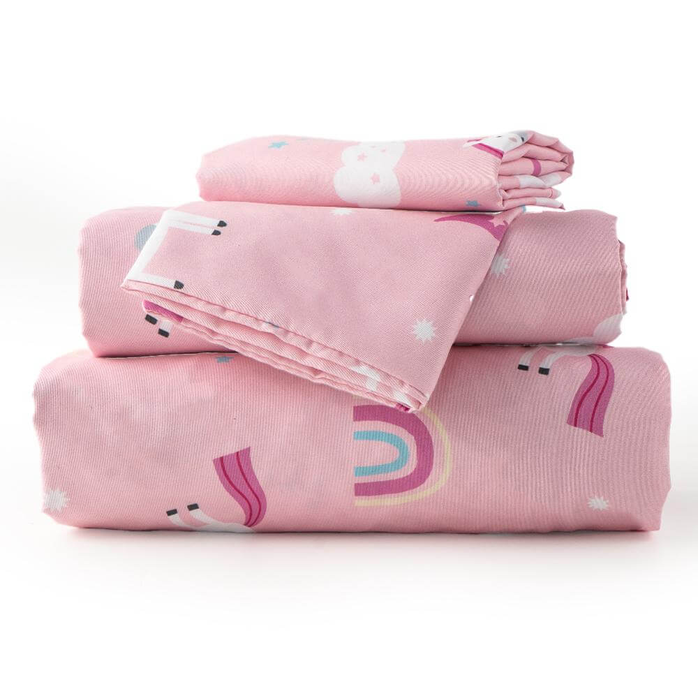 Bunnikins & Clover Unicorn Twin Sheet Set