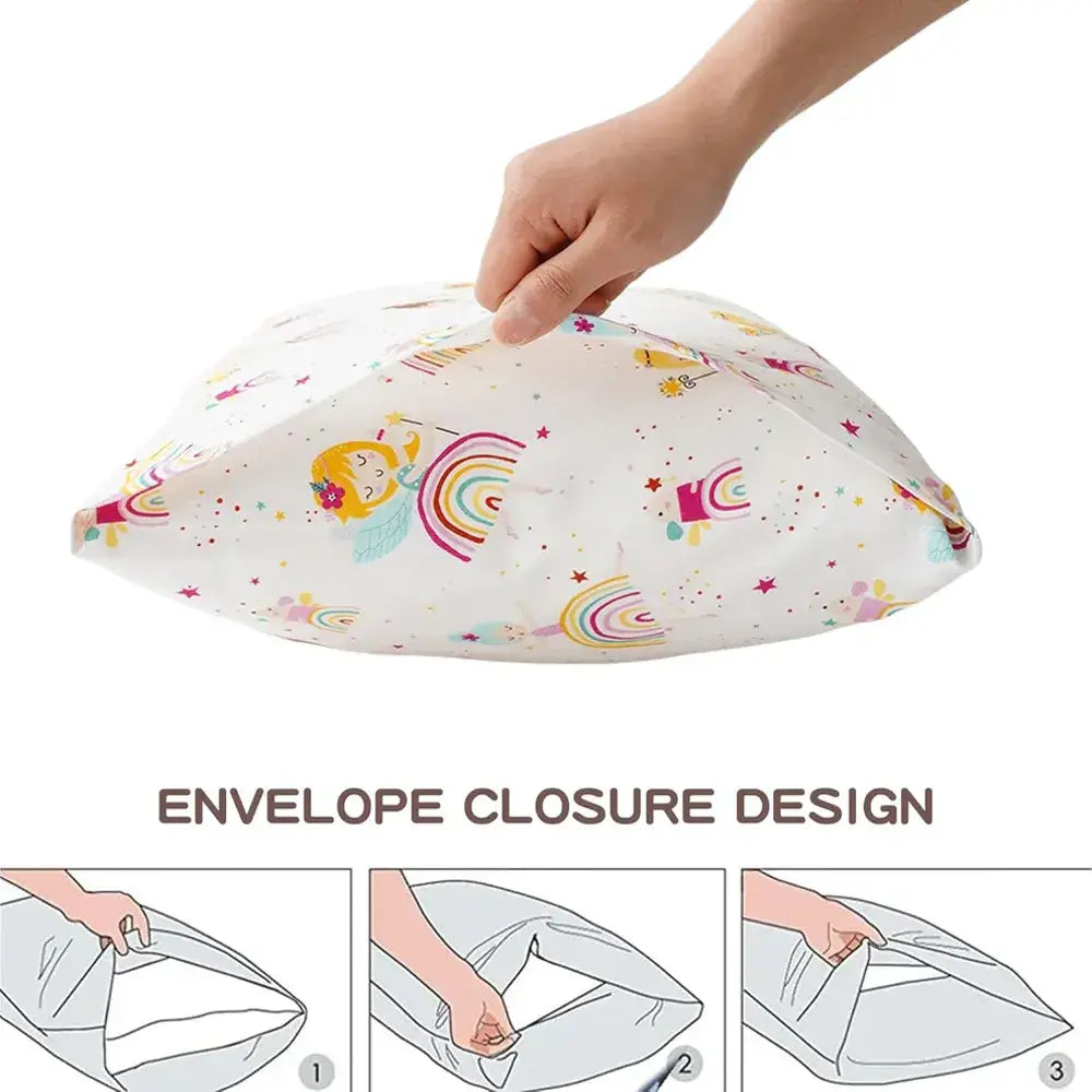 Bedrucktes Schlafkissen für Kinder aus 100 % Baumwolle 