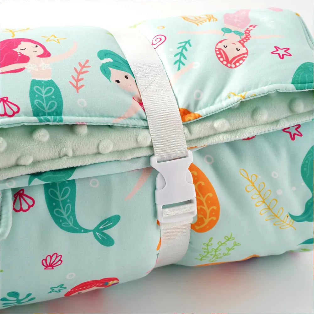 Cozy Nap Mat for Kids with Removable Pillow